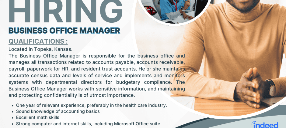 Hiring Business Office Manager